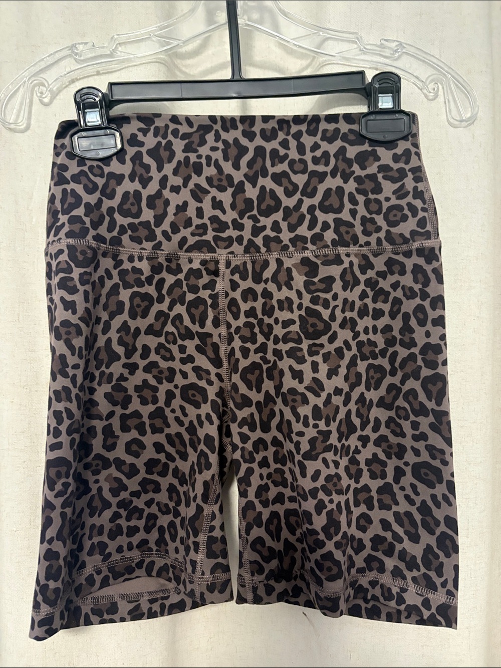 Velocity Brown and Black Leopard Print Women’s Shorts
